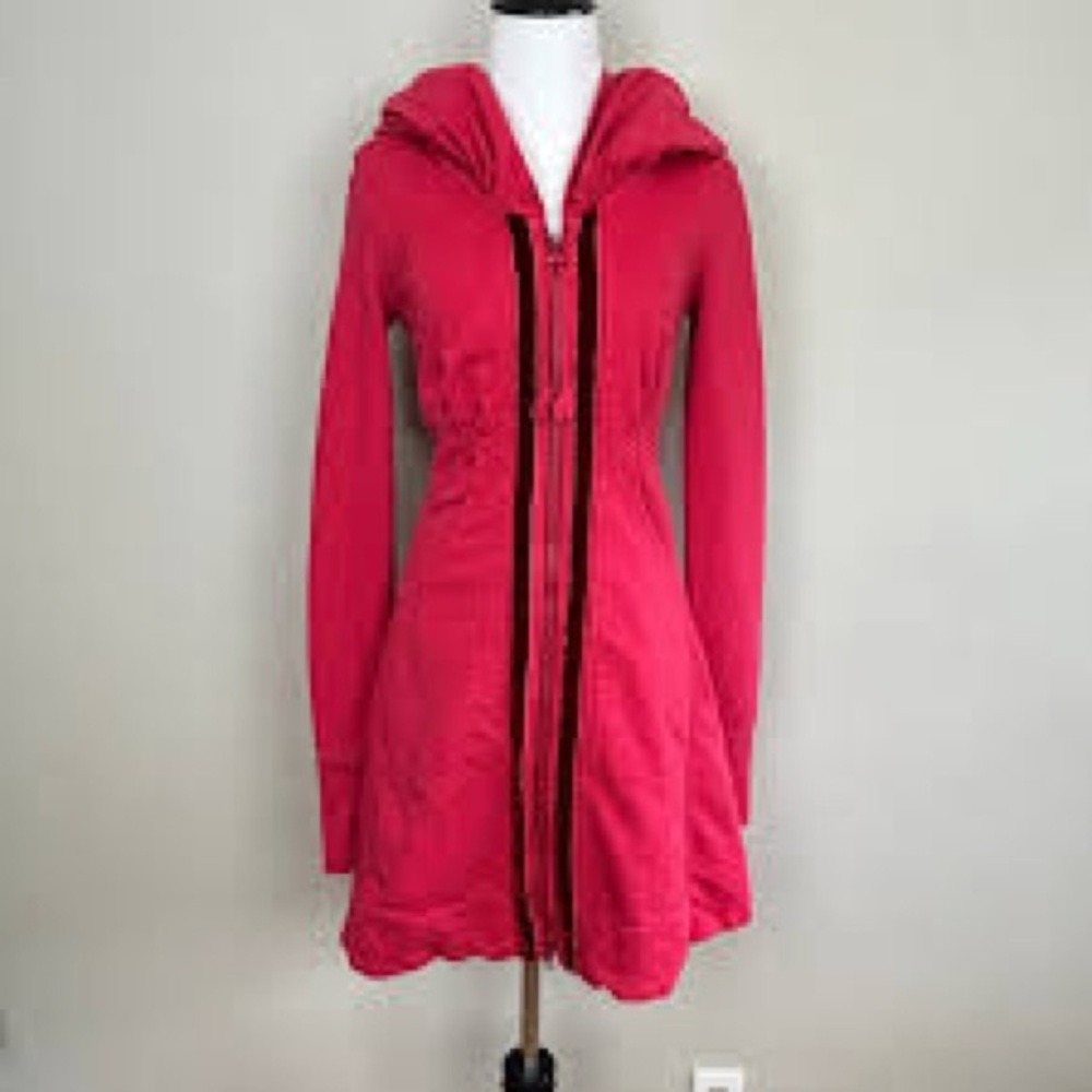 Prairie Underground Red Velvet Victorian Hoodie Size XS - Picture 2 of 6